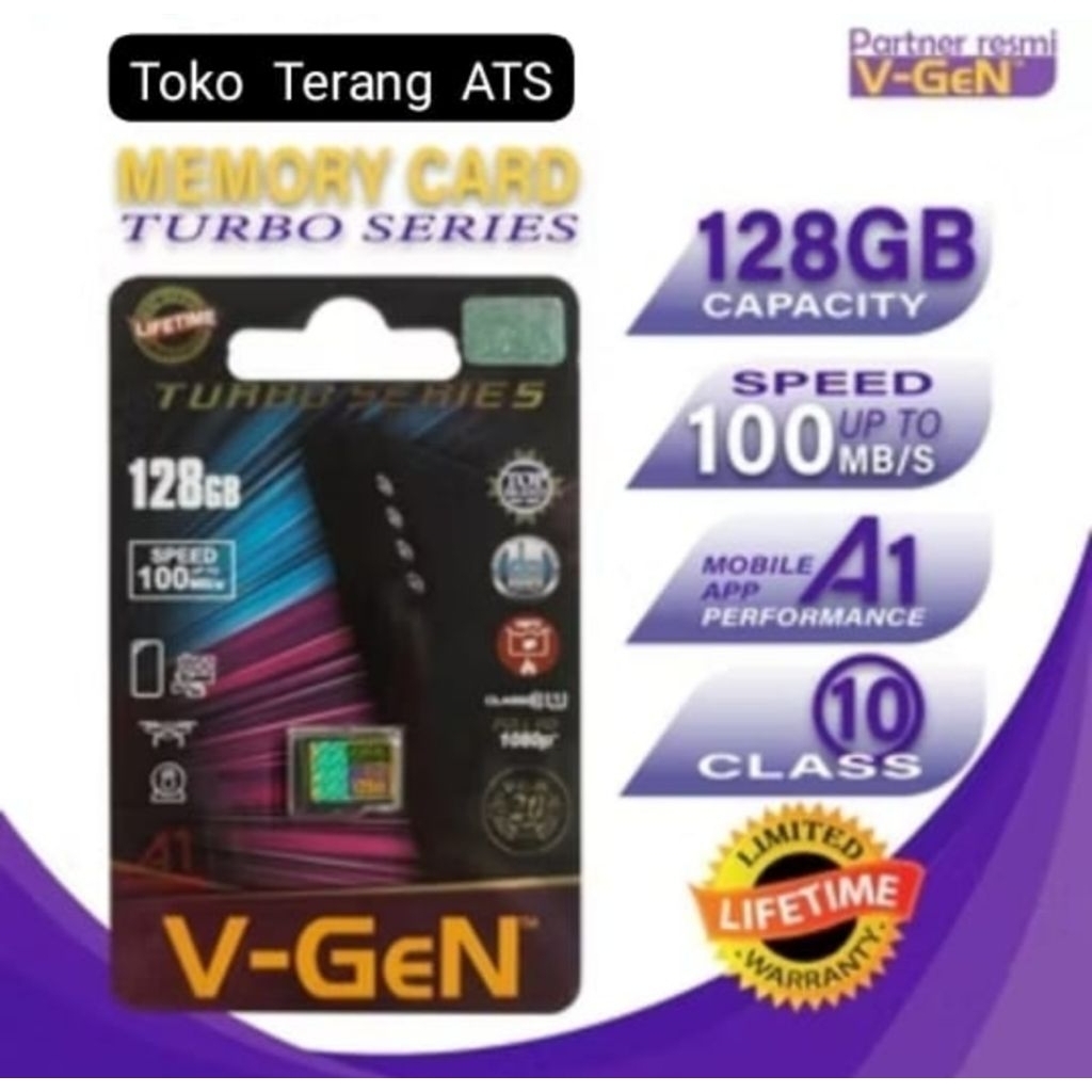 Toko Terang ATS MEMORI HP 1GB 2GB 4GB 8GB 16GB 32GB 64GB 128GB 512GB MICRO SD VGEN CLASS 6 ORIGINAL 