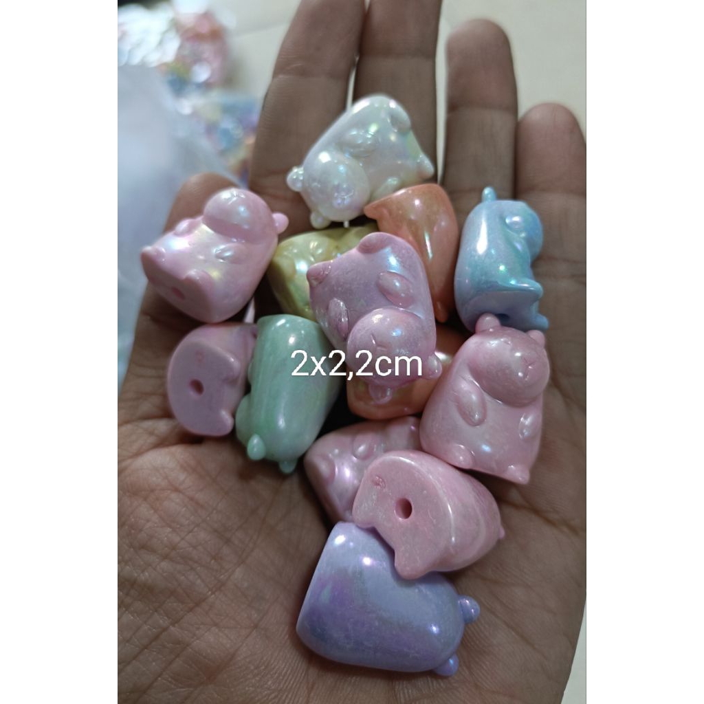 mute manik karakter susu/pastel kilap AB ecer 50gram(e)