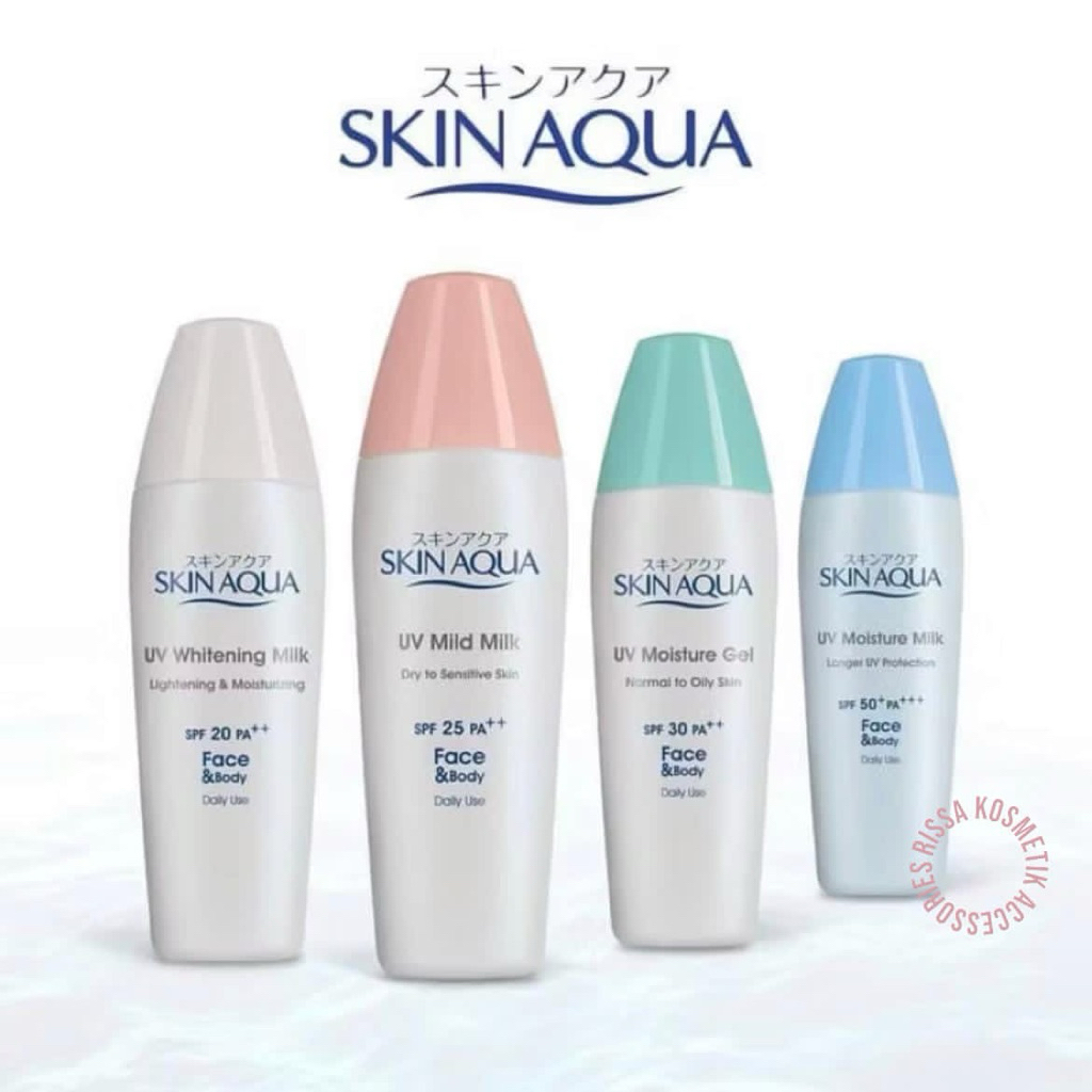 [MURAH] SkinAqua~ SKIN AQUA Sunscreen Tutup Biru | Tutup Pink | Tutup Hijau | Tutup Putih