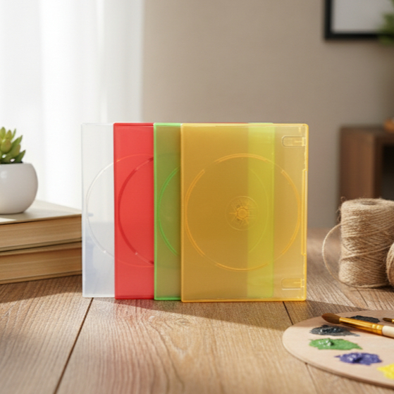 Casing DVD Single Plastik Warna-Warni/Casing Single DVD Case