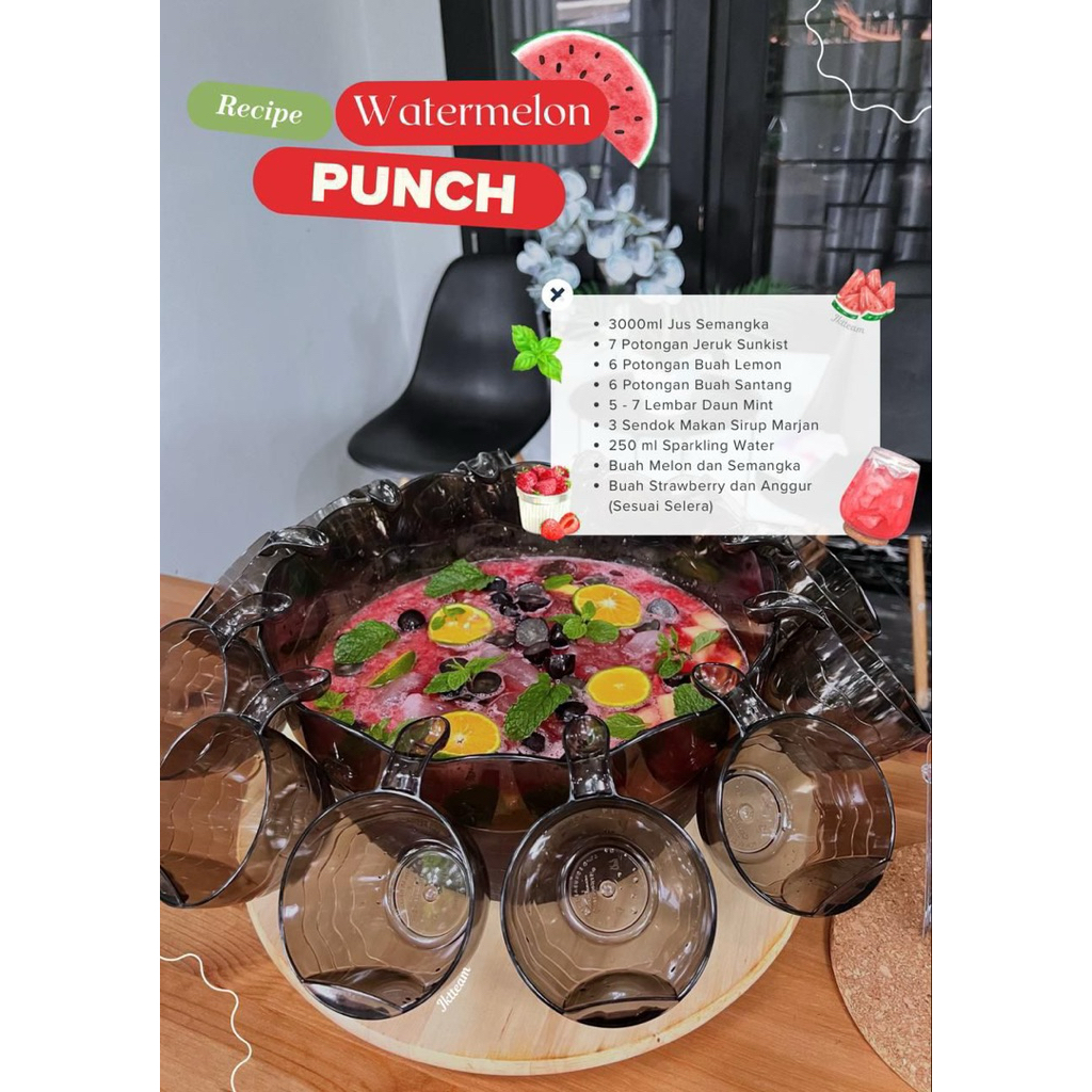 Punch Bowl Set 8,5 Liter