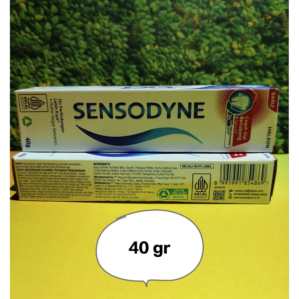 (travel size)Sensodyne Pasta Gigi Pencegah Gigi Berlubang & Sensitif 40 gr | Pasta gigi sensitif |ce
