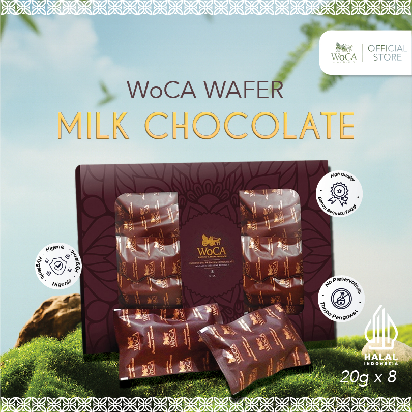 WoCA Wafer Coklat Premium Milk Chocolate