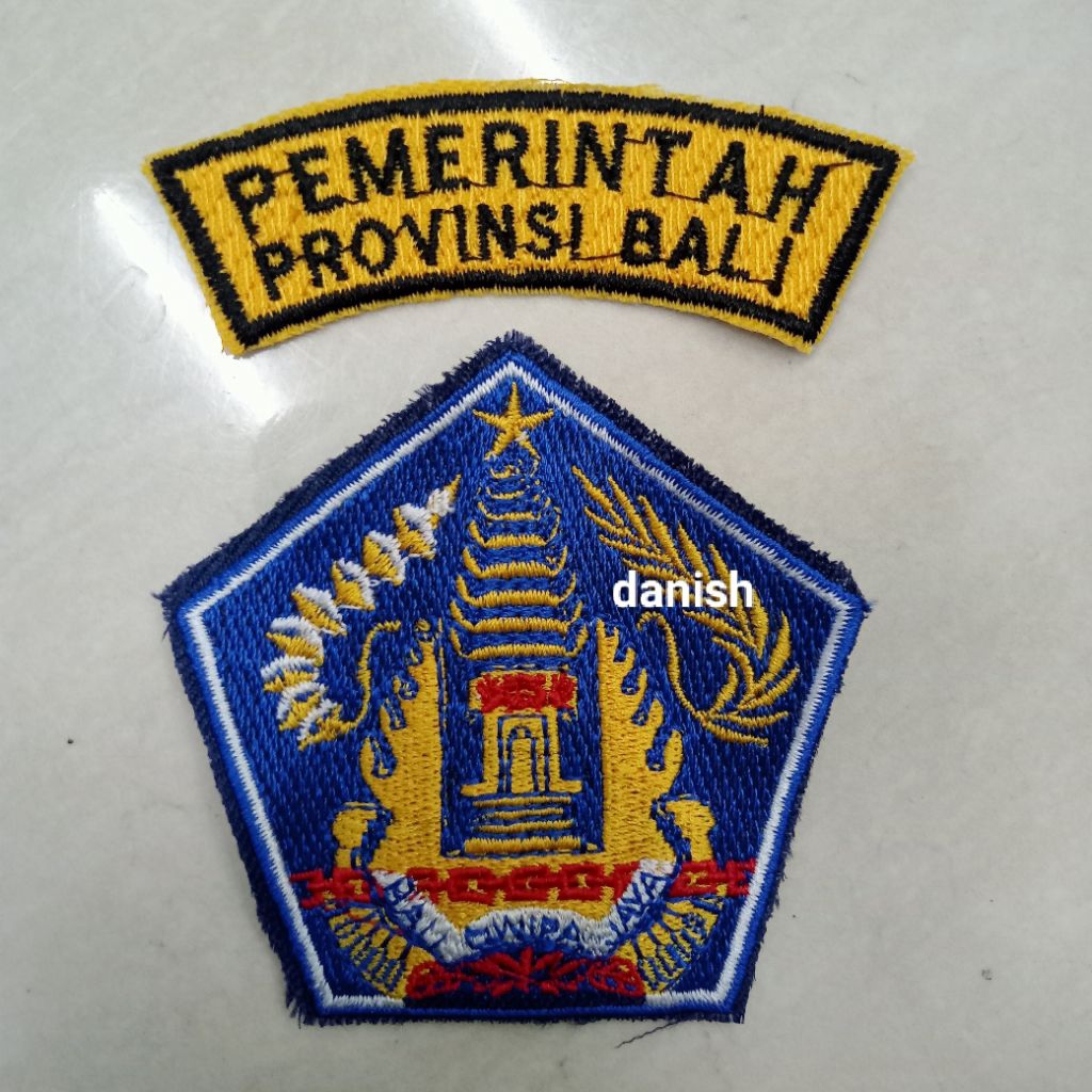 BET BORDIR LOGO LAMBANG DINAS PNS ASN PEMERINTAH PROVINSI BALI
