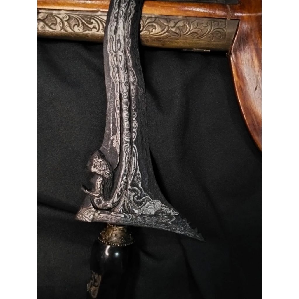 Keris Blorong Luk 7 Pamor Langka Original Tosan Aji