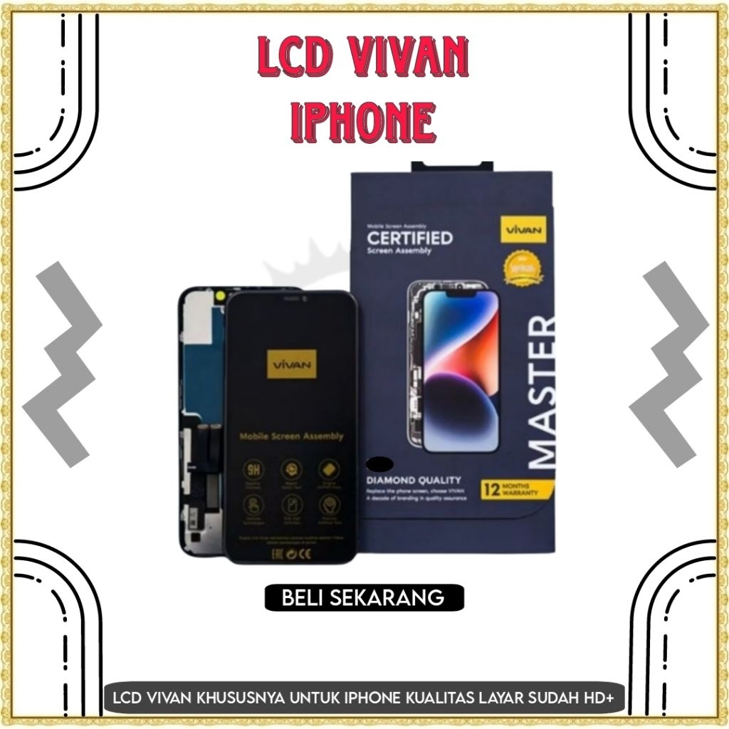 LCD TOUCHSCREEN VIVAN IPHONE X/11 PRO/12/13/11/12pro max /13 pro max / 14 BERGARANSI RESMI LAYAR HP