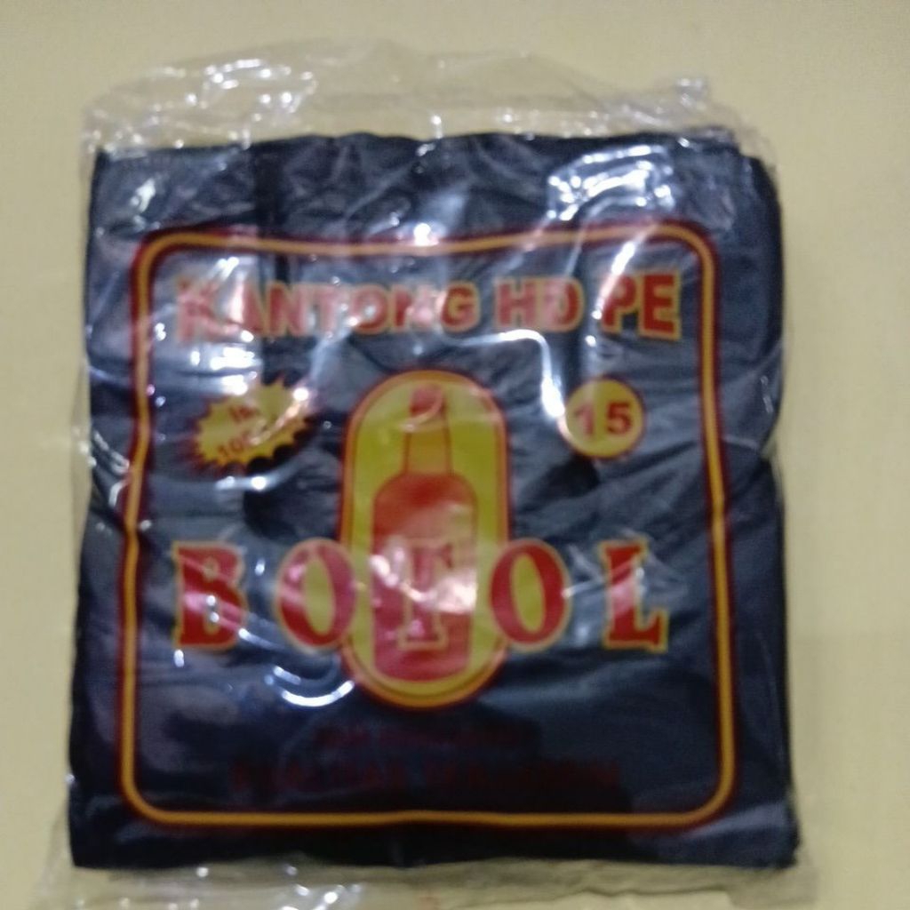KANTONG KRESEK HITAM BOTOL 15 ISI 100