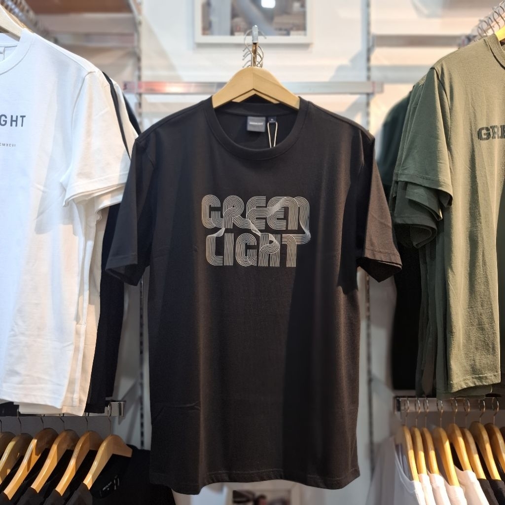 Kaos Greenlight Original Terbaru Tangled Line Logo Black