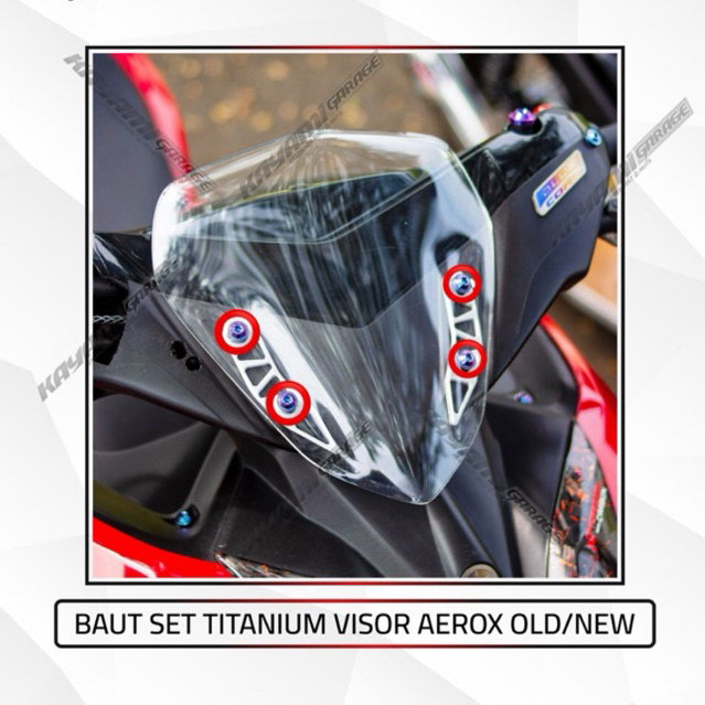 Baut Titanium Visor aerox Old/New