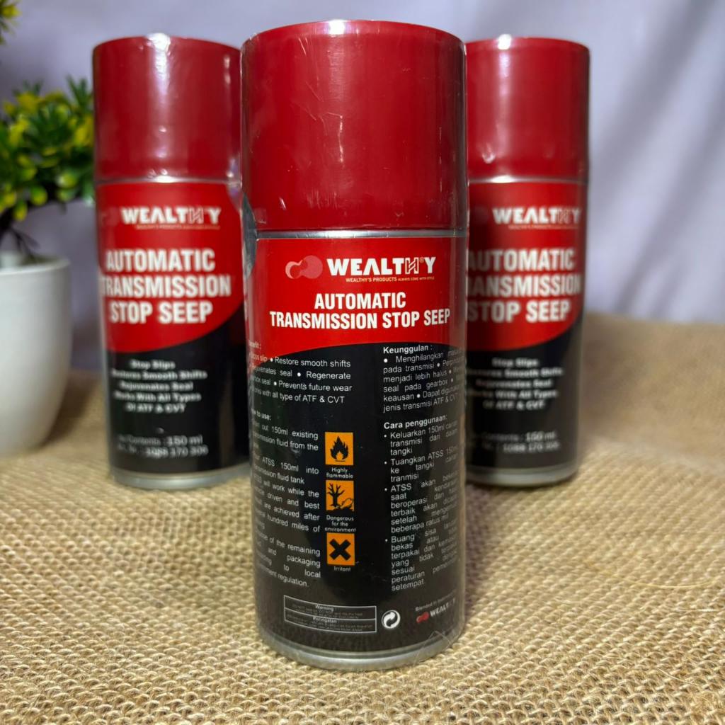 Wealthy Automatic Transmission Stop Seep 150ML Anti Bocor Oli Transmisi Otomatis