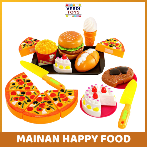 [COD]Mainan Masak Set Fast Food Pizza / Mainan Pizza Piring /Mainan Pizza Food