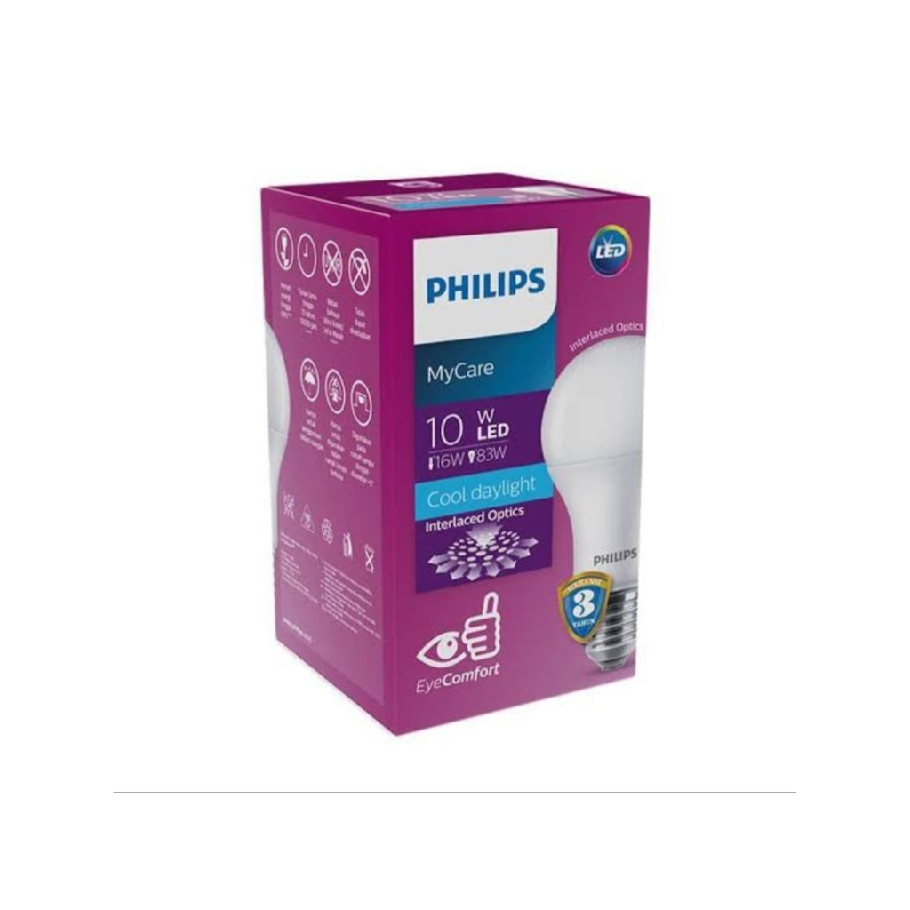 LAMPU BOHLAM LED PHILIPS 10WATT PUTIH