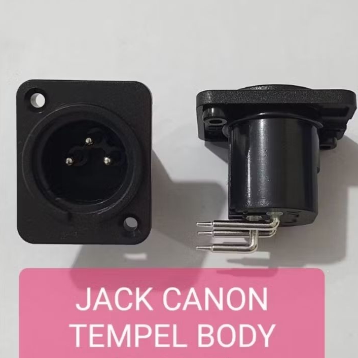 Soket Jek xlr canon body female/male