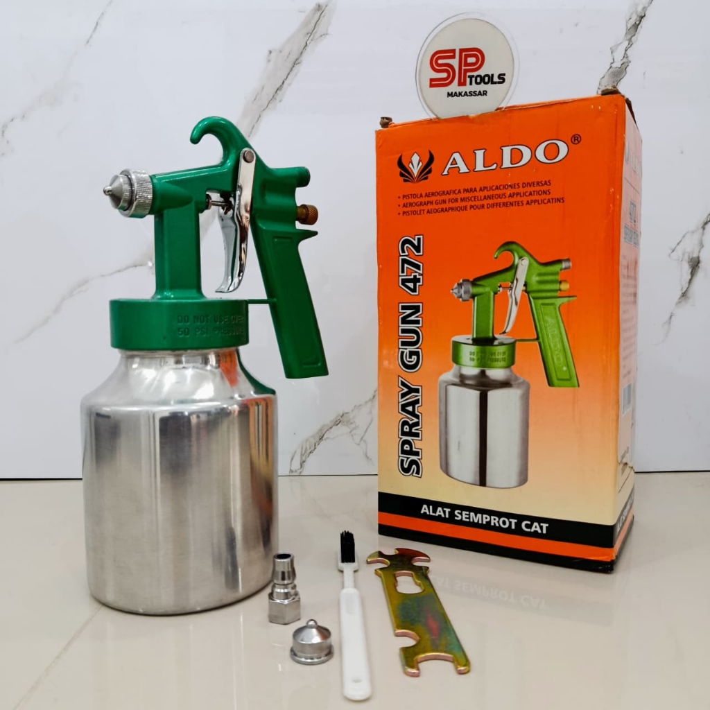 ALAT SPRAY GUN / SPOIT SPOID DICO DUCO TABUNG BAWAH BESAR / ALAT SEMPROT CAT 1 LITER 1000ML ALDO 472
