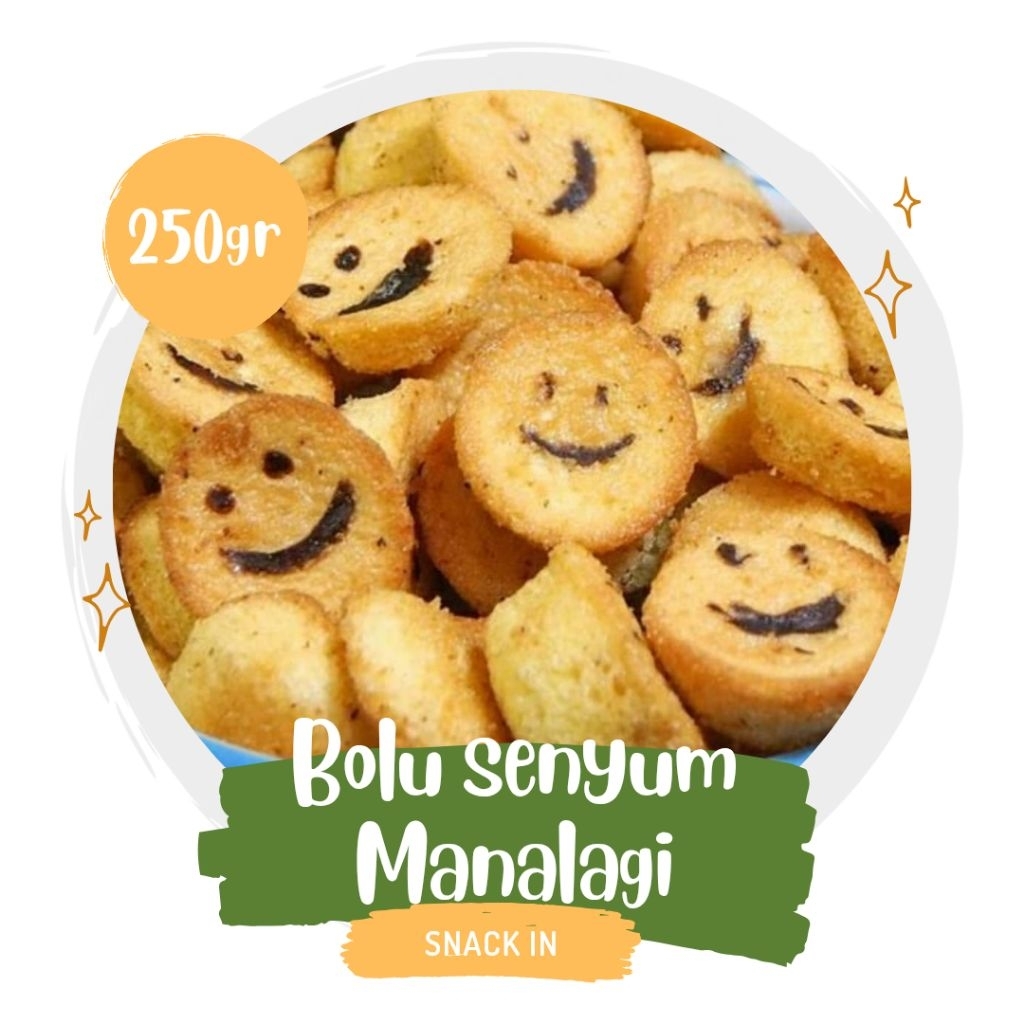 Bolu Kering Senyum Manalagi Rasa Vanila 250gram