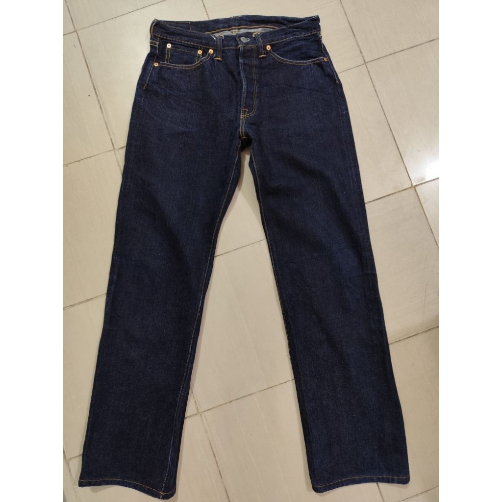 The Flat Head Googies G35 Dark Blue Denim Selvedge Jeans