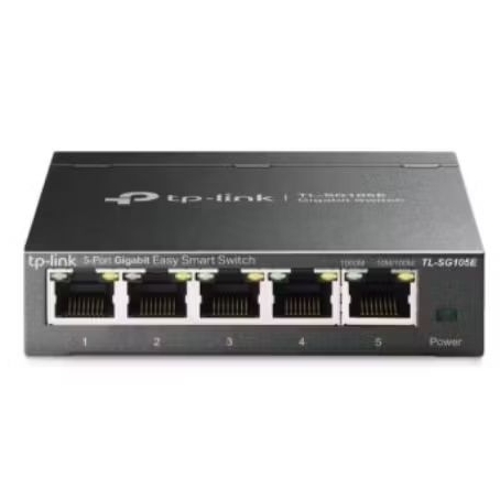 BEKAS, Desktop Switch TP-LINK TL-SG105E 5-PORT Gigabit- Hub TP Link TL SG105E