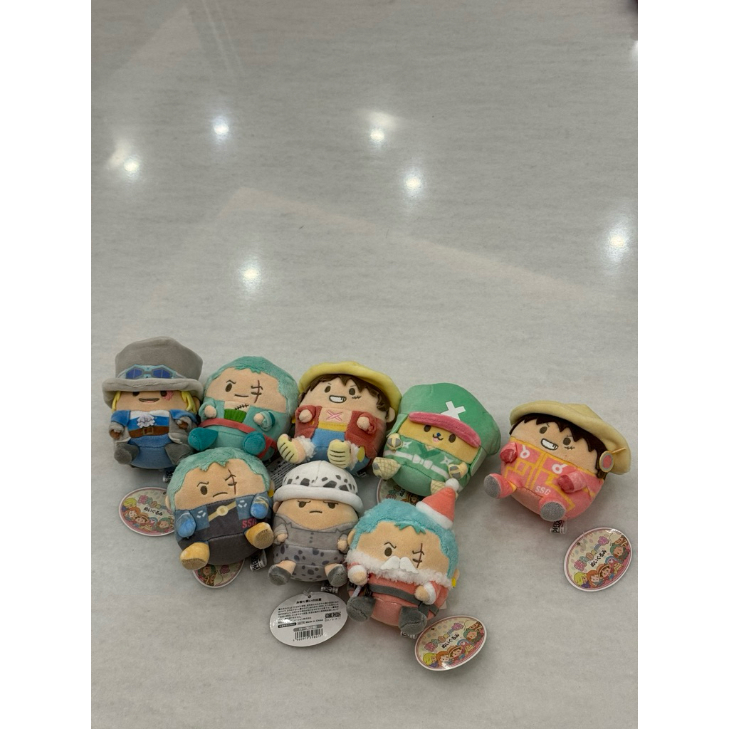 One Piece Mugitama no Ichimi Original Japan Plush Toy Roronoa Zoro Monkey D Luffy Tony Chopper Trafa