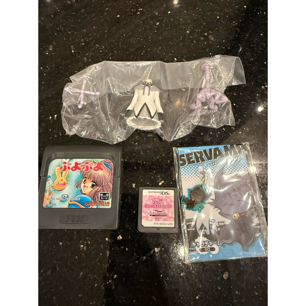 Servamp Keychain Kuro Sloth Magica Madoka Homura Puyo Puyo nicola Kanshuu Model Oshare Audition