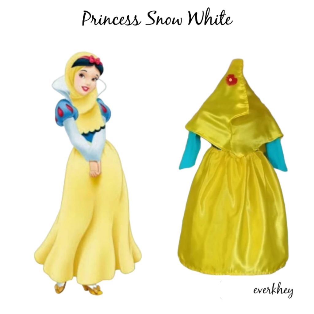 Princess Snow White Gamis Baju Kostum Disney Size Anak Dan Dewasa