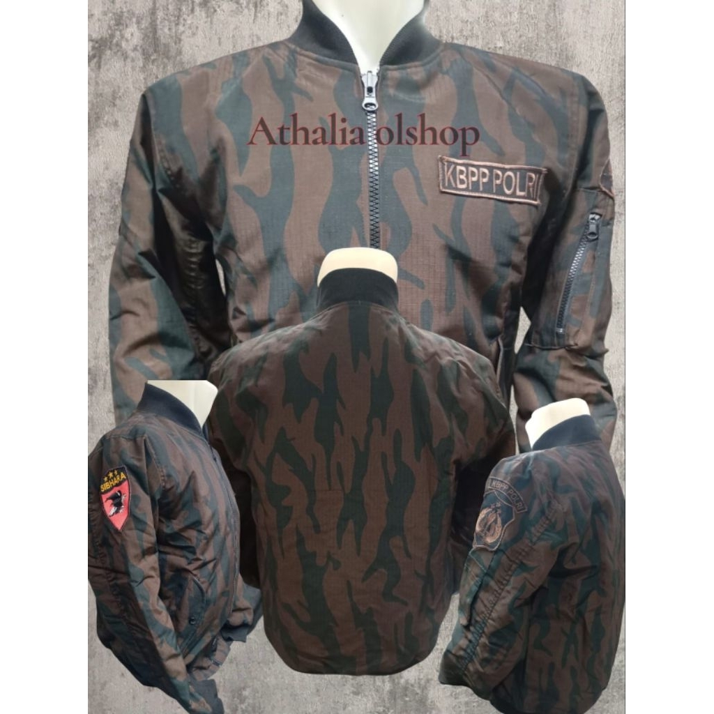jaker kbpp polri loreng full exclusive / jaket loreng kbpppolri motif bomber