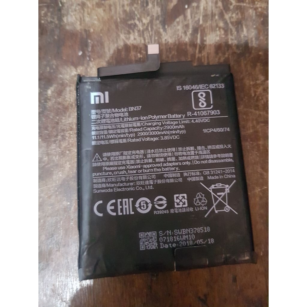 batre redmi 6a (bn 37) ORI