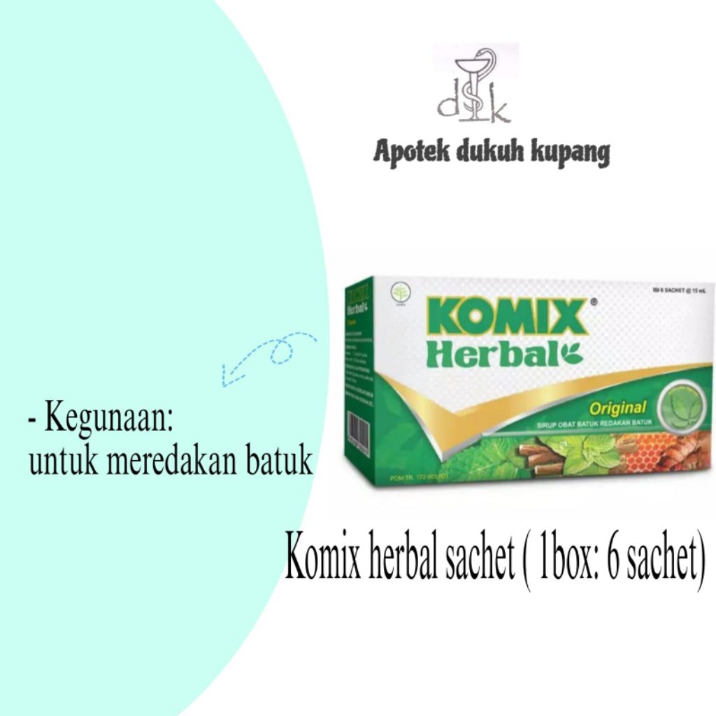 Komix herbal sachet, obat batuk berdahak