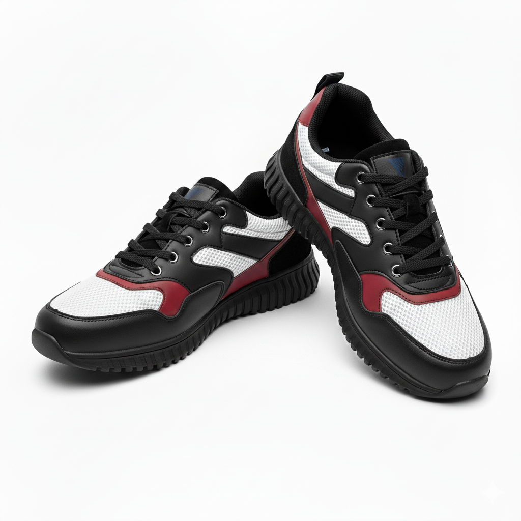 VENOM DAVIE BLACK RED  - Sepatu Sneakers Size 46 Sneakers Pria Wanita