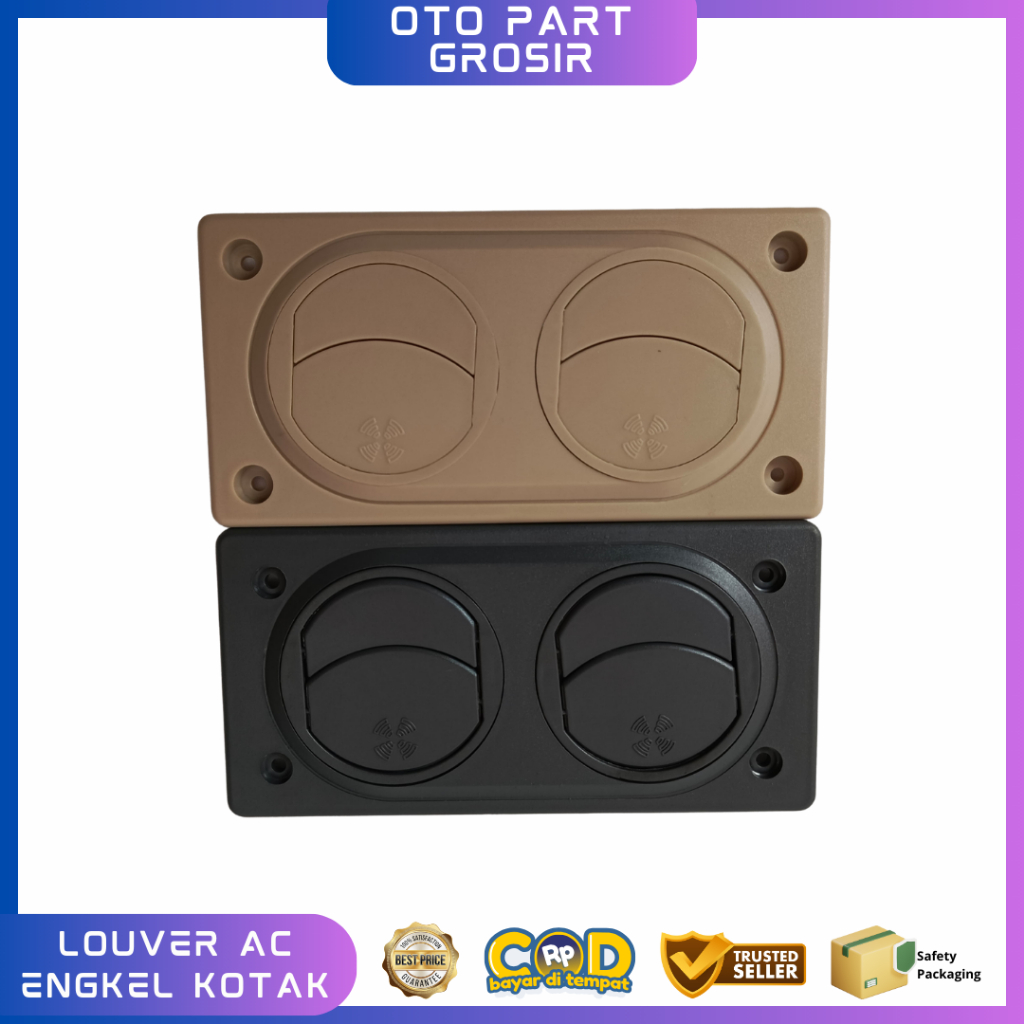 Louver Ac Engkel Kotak/2 Lubang Kisi AC bus/Kisi AC pendingin Bus