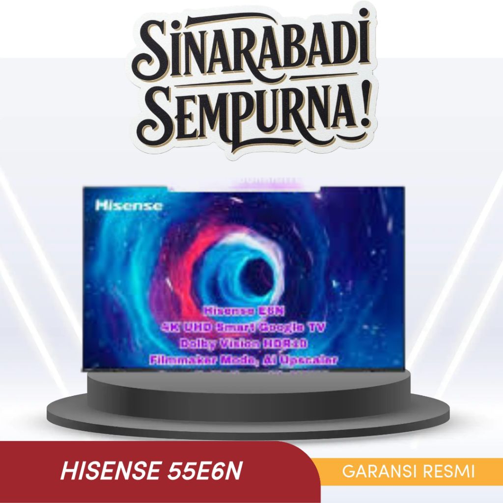 HISENSE 55E6N 4K TV 55 Inch