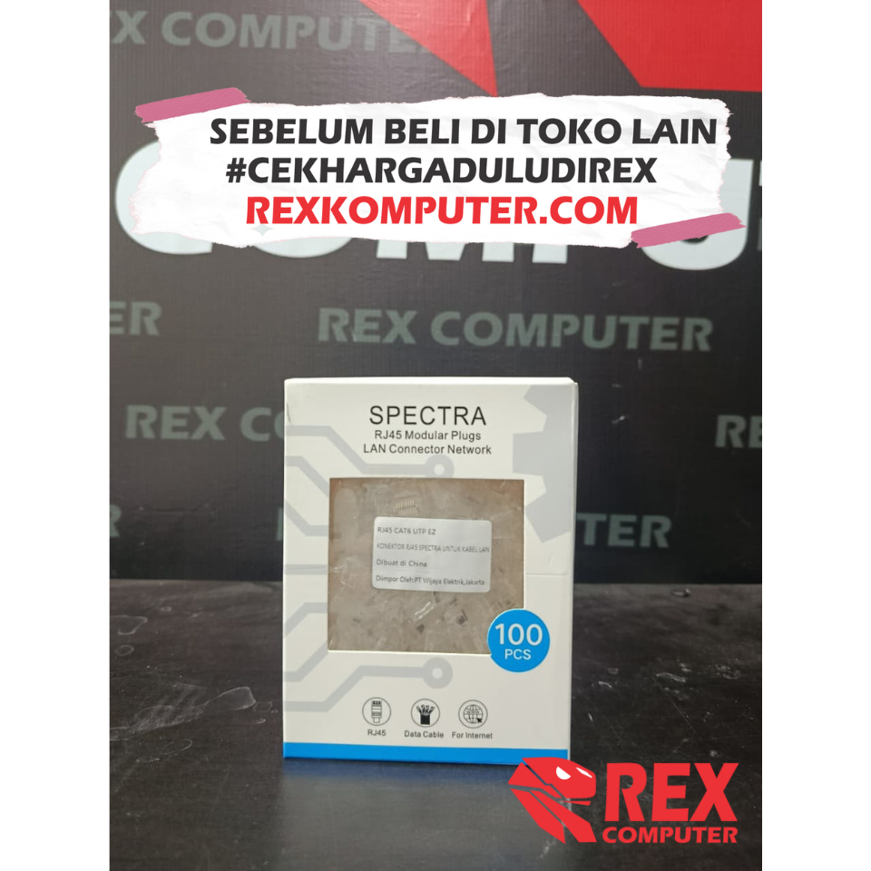 RJ45 CAT 6 ANTI GAGAL SPECTRA (satuan)