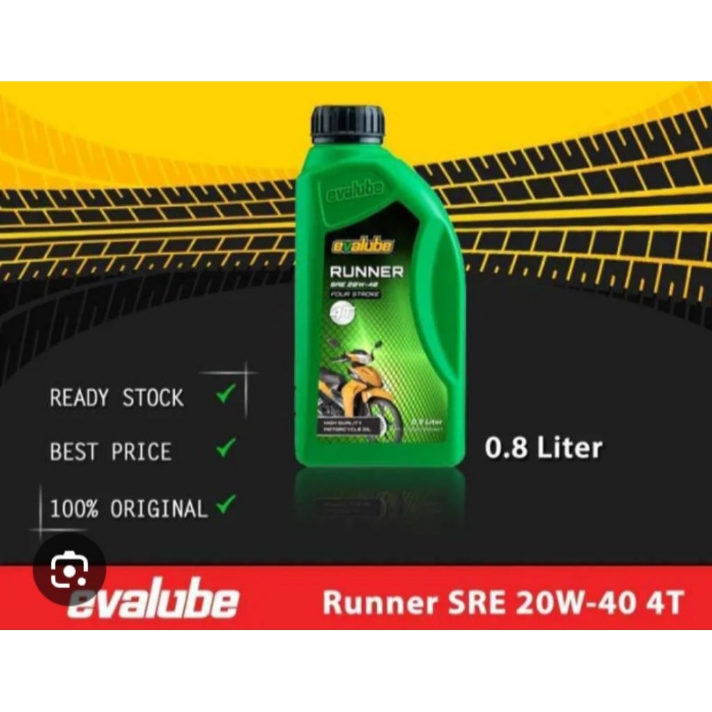 Oli Evalube 4T Runner | Oli Mesin Motor Bebek Universal
