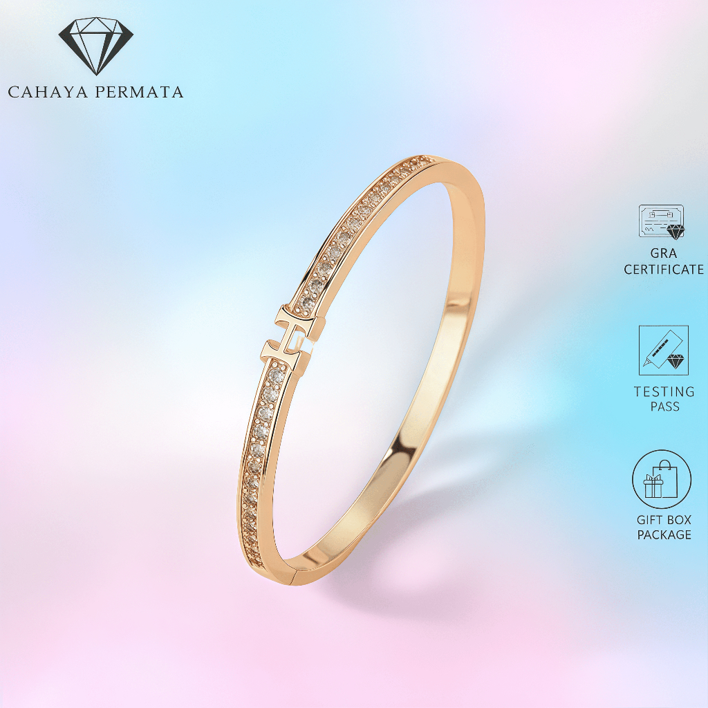Gelang Emas Berlian Cahaya Permata