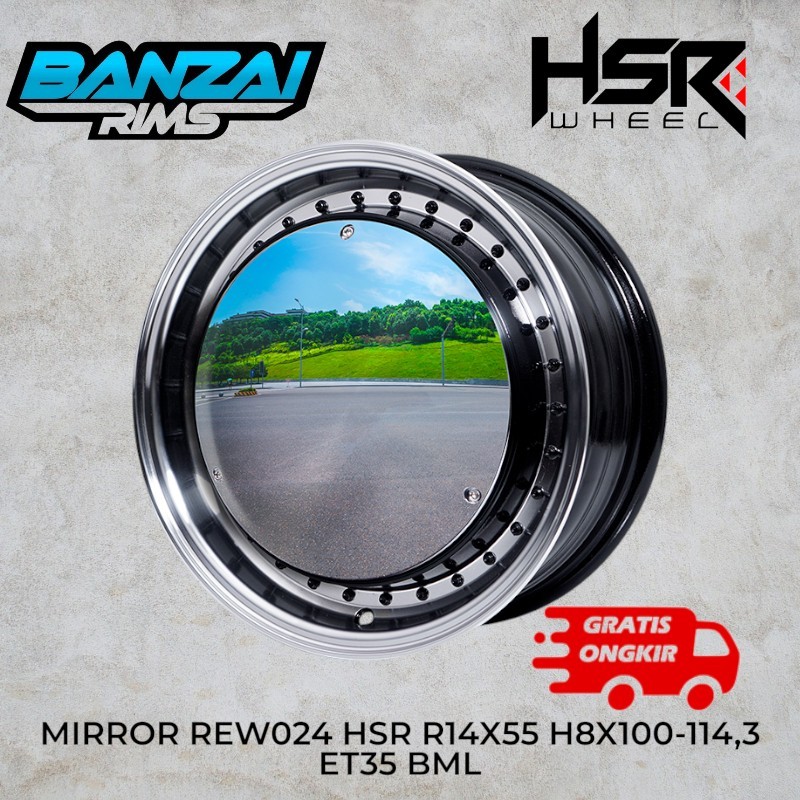 velg/pelek mobil hsr mirror untuk wuling air ev karimun / VELG HSR MIRROR R14 FRE ONGKIR