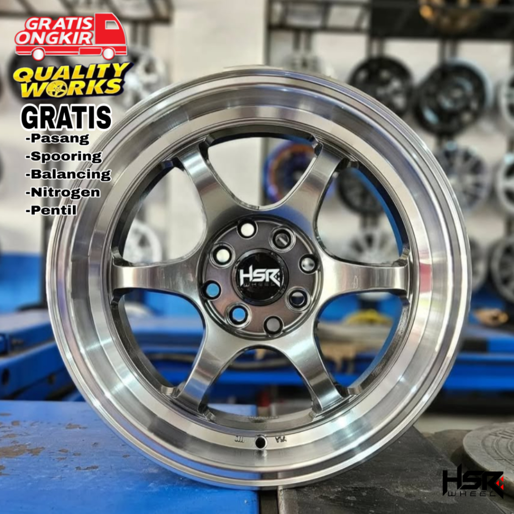 Velg Celong Ring 16 Mobil City Mazda2 Yaris R16 Lebar 7/8,5 HSR Wheel Tsurai