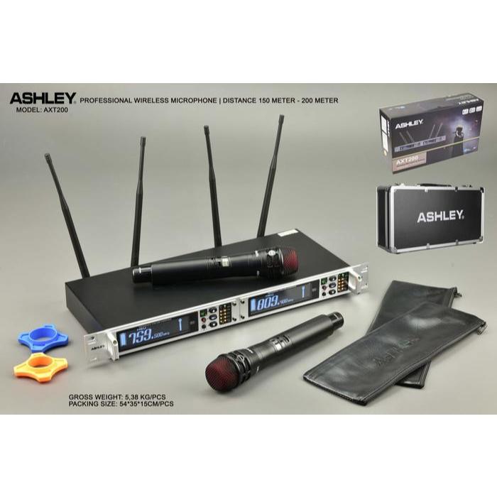 MIC WIRELESS ASHLEY AXT200 AXT-200 (2 Mic)