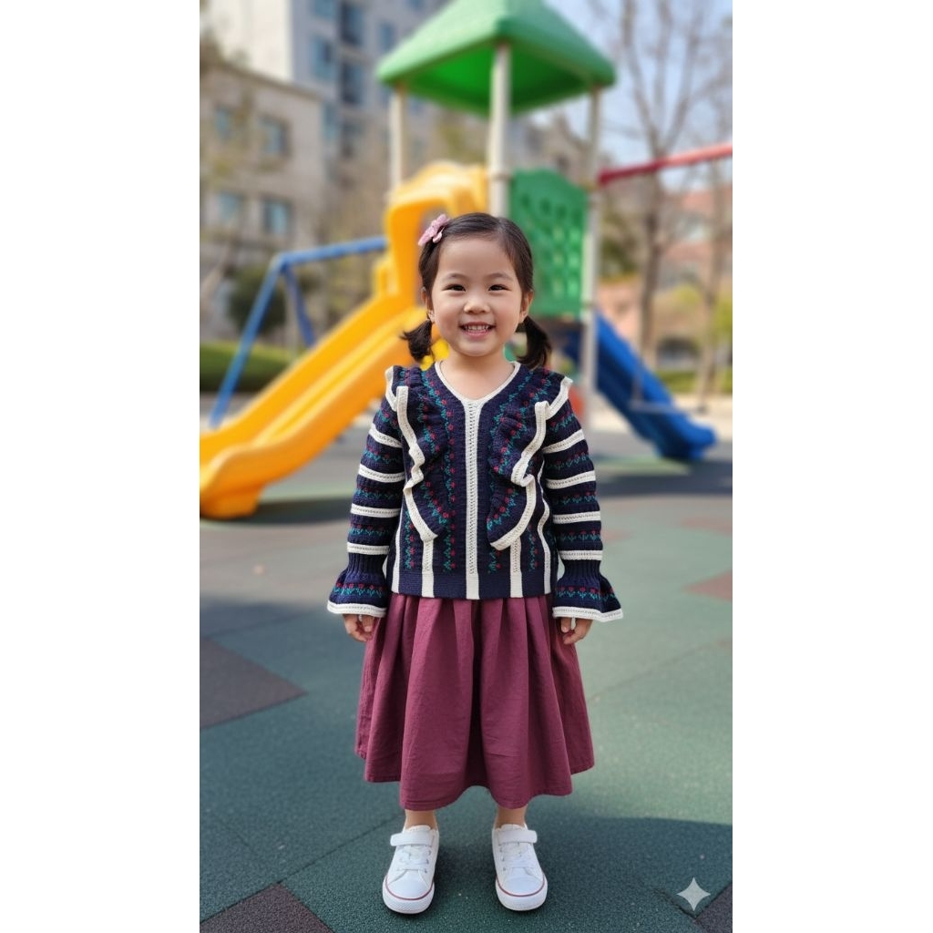 sweater rajut anak import