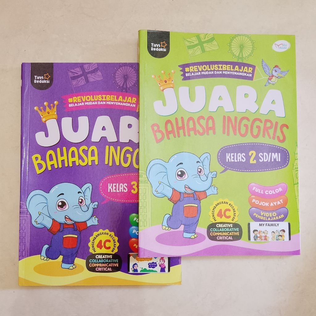 ORIGINAL Buku JUARA BAHASA INGGRIS Untuk KELAS 2&3 SD/MI