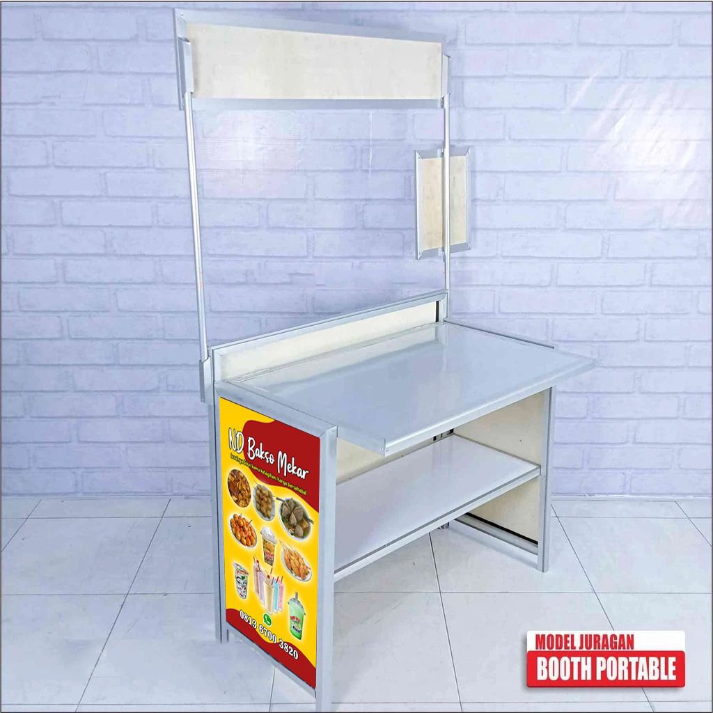 Murmer_Asix Booth Portable Meja Lipat Gerobak Lipat Almunium Praktis Raja Gerobak 99 Gresik Surabaya