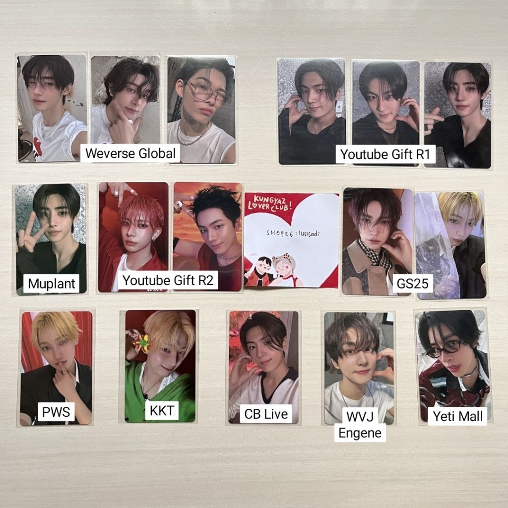 ENHYPEN Romance Untold POB WVGB, WVJ Engene Ver, Kakao, Youtube Gift R1 & R2, Comeback Live PC Photo