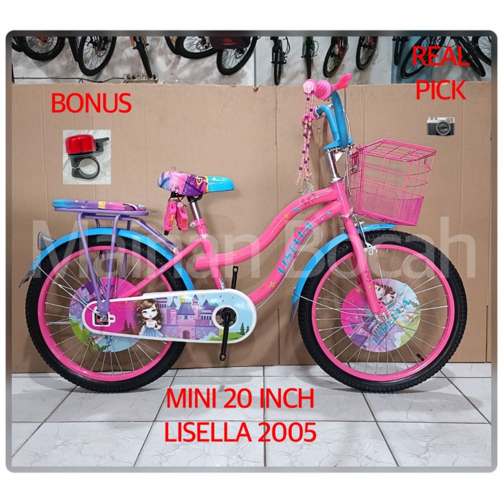 SEPEDA MINI 20 INCH LISELLA 2005 SEPEDA ANAK PEREMPUAN MINI 20 LISELLA