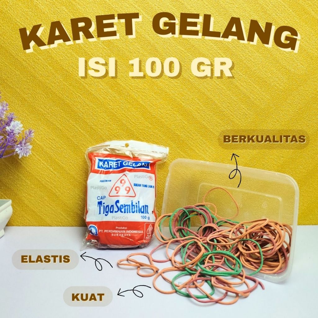 [Isi 100 Gr] Karet Gelang - Gelang Karet Serbaguna / Gelang Karet Elastis