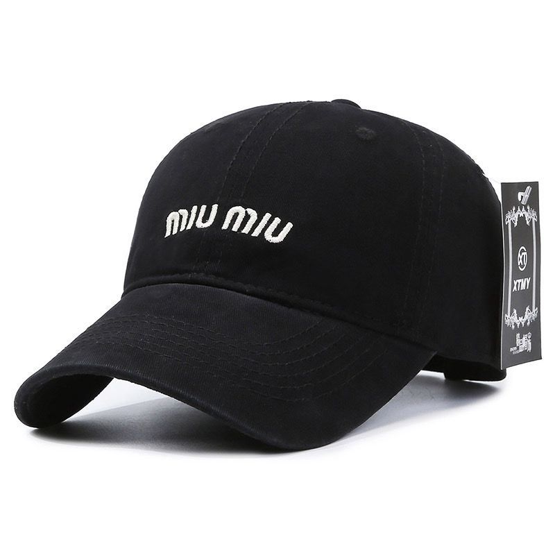 Topi dewasa bordir MIU MIU/Topi Baseball Cap Distro Import Logo MIU MIU Pria Wanita Korea Style Unis
