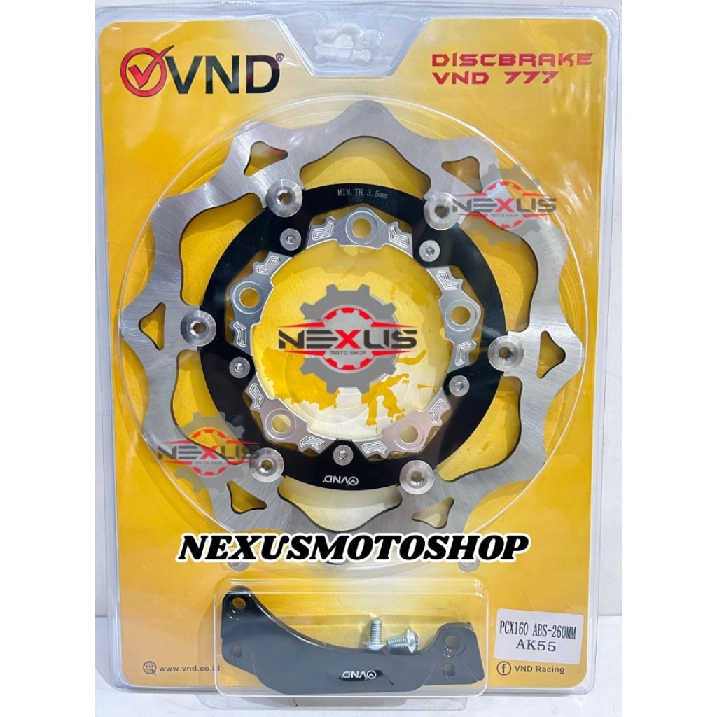 Piringan Depan VND AK 55 260mm PCX 160 ABS/ PCX 160 CBS Discbrake VND AK55 pcx160 abs/ pcx160 CBS ca