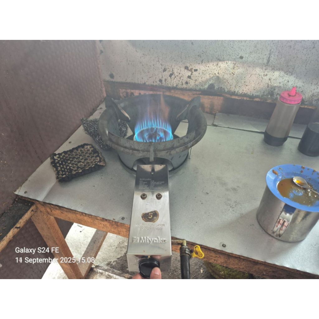 kompor miyako tekanan tinggi bonus selang dan regulator puteran
