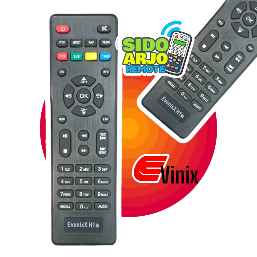 Remote Set Top Box Evinix Multi