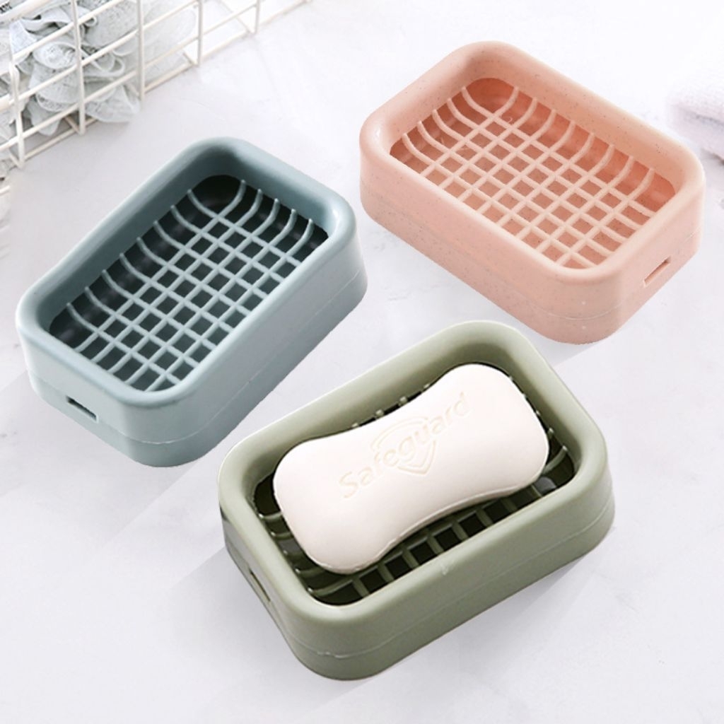 Kotak Sabun Tempat Sabun Batangan Wadah Sabun Mandi Dispenser Sabun Toilet Kamar Mandi Plastik