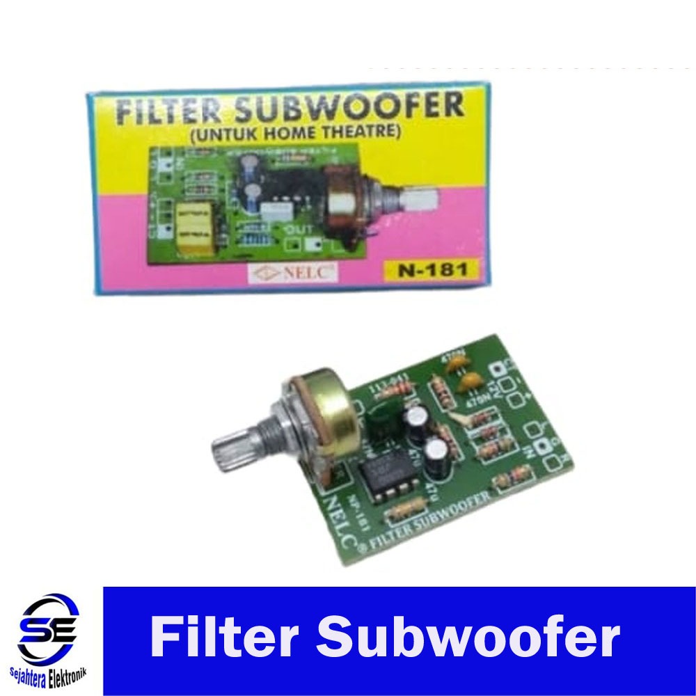 FILTER SUBWOOFER (Untuk Home Theatre) N-181 NELC CT 12 VOLT -  Menggunakan Trafo CT 12 VOLT