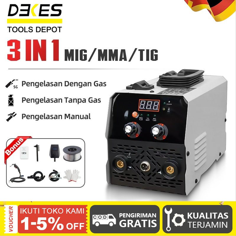 DEKES Solder Listrik Mesin Las Mesin Las 450 Watt Welding Mig 120A  Mesin Las Listrik Inverter