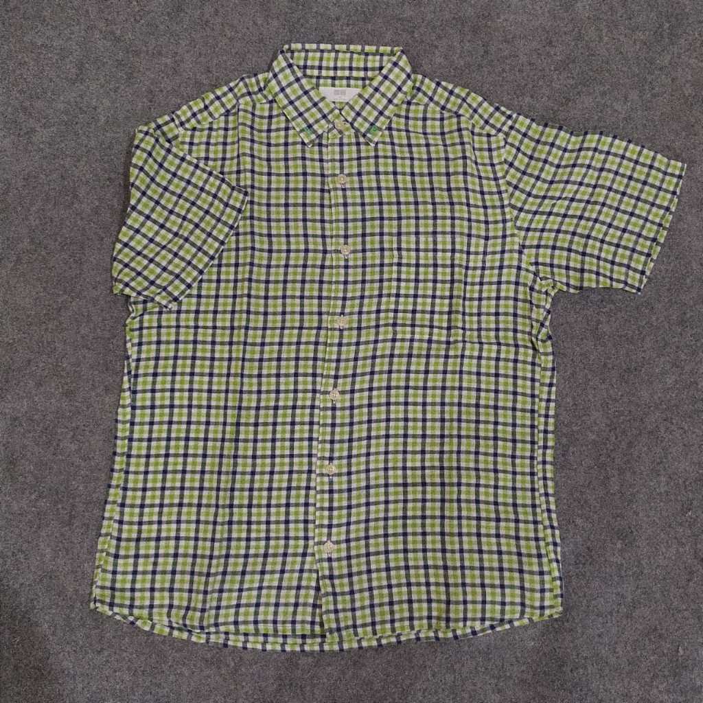 Kemeja Lengan Pendek Uniqlo Pria Original